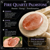 Fire Quartz Palmstone