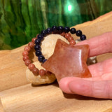 Fire Quartz Crystal Star + Mala Bracelets Gift Set