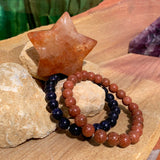 Fire Quartz Crystal Star + Mala Bracelets Gift Set