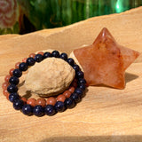 Fire Quartz Crystal Star + Mala Bracelets Gift Set