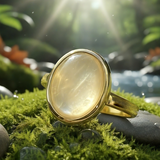 Ogrlica z obeskom iz bakrene žice Z ARRON DESIGN Serenity Moonstone