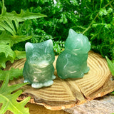 Crystal Animal Spirit Totems: Green Quartz Cat