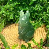 Spirit of Renewal – Green Chalcedony Rabbit Totem Set