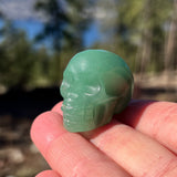 Crystal Spirit Totems: Green Quartz Skull