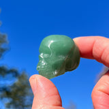 Crystal Spirit Totems: Green Quartz Skull