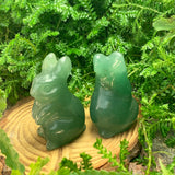 Crystal Animal Spirit Totems: Green Quartz Rabbit
