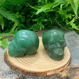 Crystal Spirit Totems: Green Quartz Skull