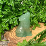 Crystal Animal Spirit Totems: Green Quartz Wolf