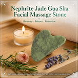 Nephrite Jade Gua Sha Facial Massage Stone
