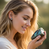 Earrings - Labradorite Studs
