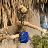 Lapis Lazuli Crystal Keychain