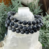 Mala Larvikite Bracelet With Velvet Pouch