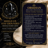 Obsidian Worry Stone