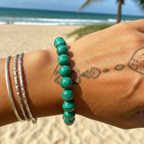 Ogrlica z obeskom iz bakrene žice Z ARRON DESIGN Serenity Moonstone