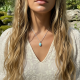 Larimar Necklace & Apatite Mala & Point Sacred Serenity Set