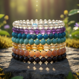 7-delni komplet zapestnic Mala Bead za čakro (zapestnica za vsako čakro)