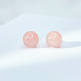 Earrings - Rose Quartz Studs