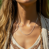 Classic Silver Box Chain Necklace