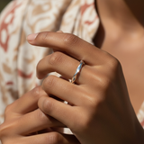 Silver Wave Ring of Flow