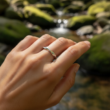 Silver Wave Ring of Flow