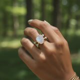 Moonstone & Gold Ring