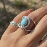 Larimar Radiance Ring