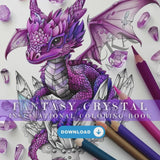 Crystal Fantasy Coloring Book