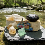 Ogrlica z obeskom iz bakrene žice Z ARRON DESIGN Serenity Moonstone