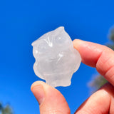 Crystal Animal Spirit Totems: Clear Quartz Owl