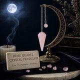Rose Quartz Crystal Pendulum