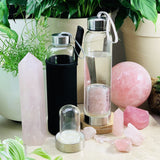 Rose Quartz Gem Pod Water Bottle - water