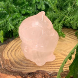Crystal Animal Spirit Totems: Rose Quartz Owl