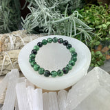Mala Ruby Zoisite Bracelet With Velvet Pouch