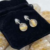 Earrings - Rutilated Quartz Studs