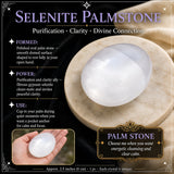 SUMMER SALE: SAVE 50% Dream Amethyst & Selenite Palmstone Duo