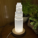 ✨Crystal Mood Light Base + Selenite Tower — Holiday Glow Edition✨