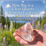 Clear Quartz Diamond Cut Crystal