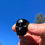 Crystal Spirit Totems: Black Protection Agate Skull