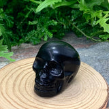 Crystal Spirit Totems: Black Protection Agate Skull