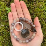 Ogrlica z obeskom iz bakrene žice Z ARRON DESIGN Serenity Moonstone