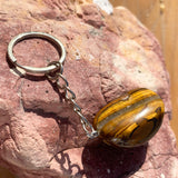 Tiger's Eye Crystal Keychain