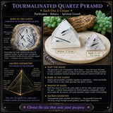 Tourmalinated Quartz Pyramids
