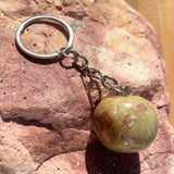 Unakite Crystal Keychain