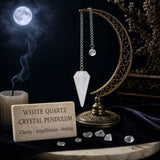 White Quartz Crystal Pendulum